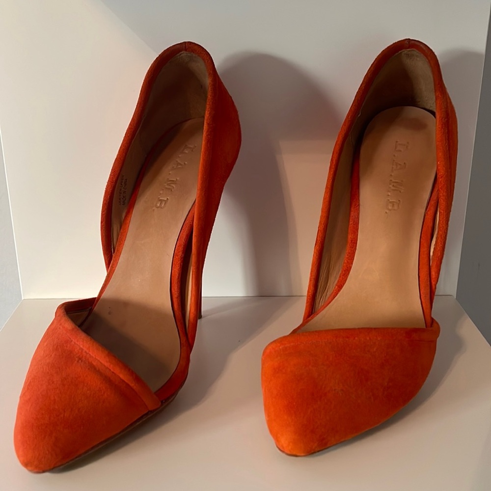L.A.M.B. Suede D'Orsay Pumps